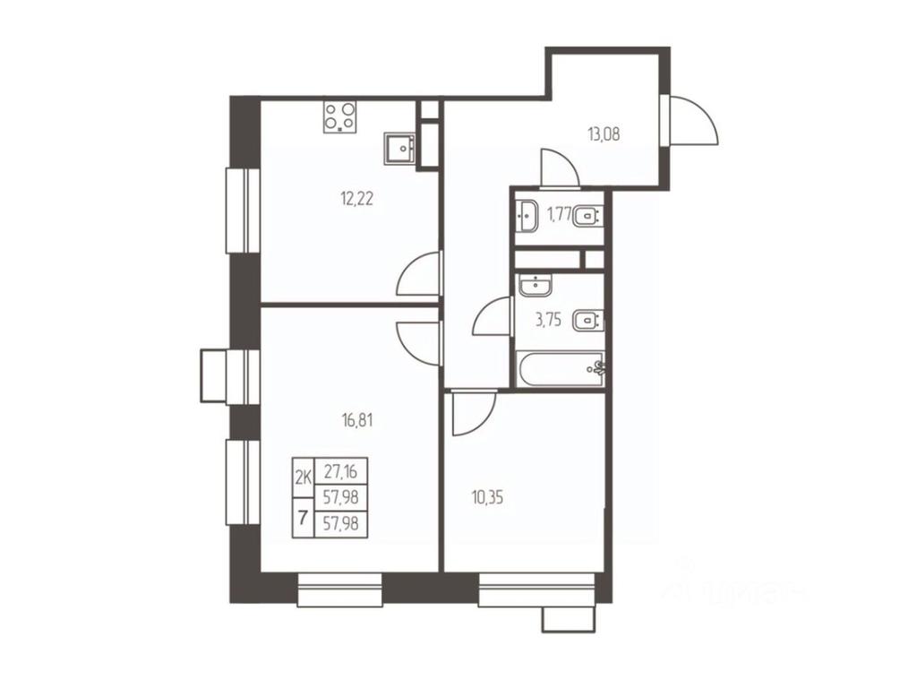 1-BD Apartment Sale, 58 sq. m. at Novaya Ivanteevka, Zavodskaya ulitsa, Ivanteyevka, Pshkinskiy Urban District, Moscow Region, Russia #1 1-BD Apartment Sale, 58 sq. m. at Novaya Ivanteevka, Zavodskaya ulitsa, Ivanteyevka, Pshkinskiy Urban District, Moscow Region, Russia #1