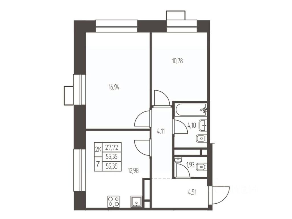1-BD Apartment Sale, 55.4 sq. m. at Novaya Ivanteevka, Zavodskaya ulitsa, Ivanteyevka, Pshkinskiy Urban District, Moscow Region, Russia #1 1-BD Apartment Sale, 55.4 sq. m. at Novaya Ivanteevka, Zavodskaya ulitsa, Ivanteyevka, Pshkinskiy Urban District, Moscow Region, Russia #1
