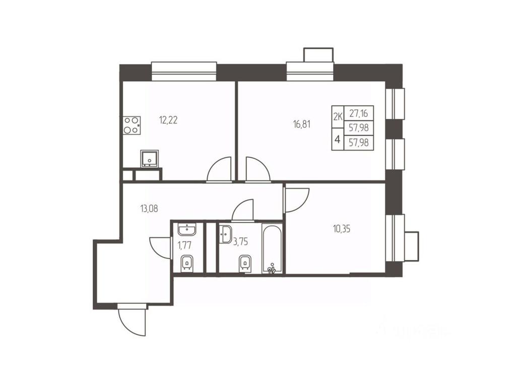 1-BD Apartment Sale, 58 sq. m. at Novaya Ivanteevka, Zavodskaya ulitsa, Ivanteyevka, Pshkinskiy Urban District, Moscow Region, Russia #1 1-BD Apartment Sale, 58 sq. m. at Novaya Ivanteevka, Zavodskaya ulitsa, Ivanteyevka, Pshkinskiy Urban District, Moscow Region, Russia #1