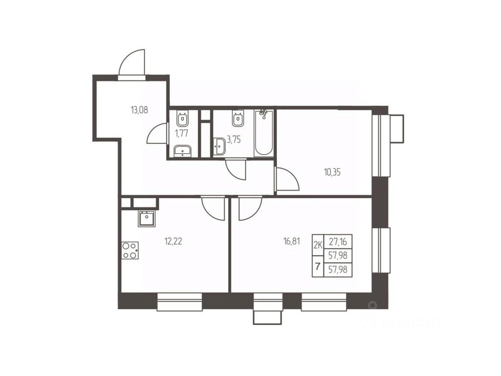 1-BD Apartment Sale, 58 sq. m. at Novaya Ivanteevka, Zavodskaya ulitsa, Ivanteyevka, Pshkinskiy Urban District, Moscow Region, Russia #1 1-BD Apartment Sale, 58 sq. m. at Novaya Ivanteevka, Zavodskaya ulitsa, Ivanteyevka, Pshkinskiy Urban District, Moscow Region, Russia #1
