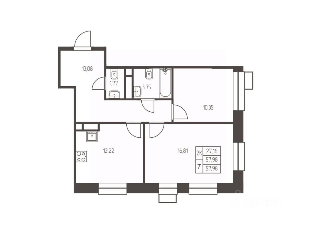 1-BD Apartment Sale, 58 sq. m. at Novaya Ivanteevka, Zavodskaya ulitsa, Ivanteyevka, Pshkinskiy Urban District, Moscow Region, Russia #1 1-BD Apartment Sale, 58 sq. m. at Novaya Ivanteevka, Zavodskaya ulitsa, Ivanteyevka, Pshkinskiy Urban District, Moscow Region, Russia #1