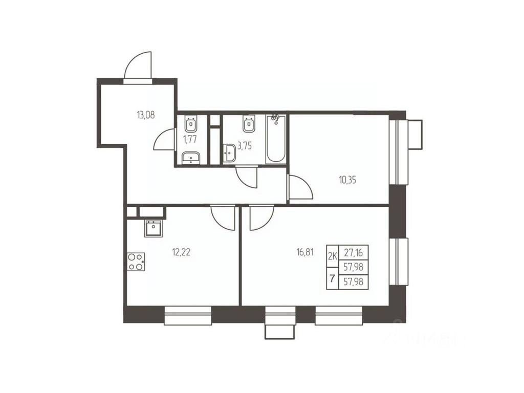 1-BD Apartment Sale, 58 sq. m. at Novaya Ivanteevka, Zavodskaya ulitsa, Ivanteyevka, Pshkinskiy Urban District, Moscow Region, Russia #1 1-BD Apartment Sale, 58 sq. m. at Novaya Ivanteevka, Zavodskaya ulitsa, Ivanteyevka, Pshkinskiy Urban District, Moscow Region, Russia #1
