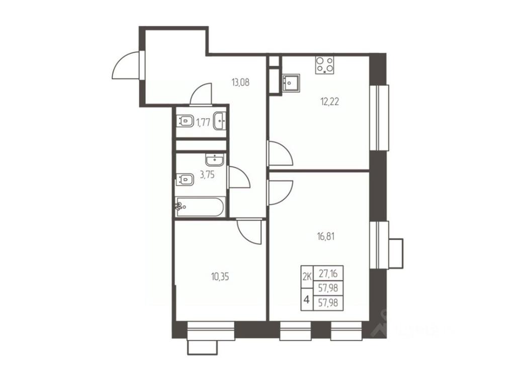 1-BD Apartment Sale, 58 sq. m. at Novaya Ivanteevka, Zavodskaya ulitsa, Ivanteyevka, Pshkinskiy Urban District, Moscow Region, Russia #1 1-BD Apartment Sale, 58 sq. m. at Novaya Ivanteevka, Zavodskaya ulitsa, Ivanteyevka, Pshkinskiy Urban District, Moscow Region, Russia #1