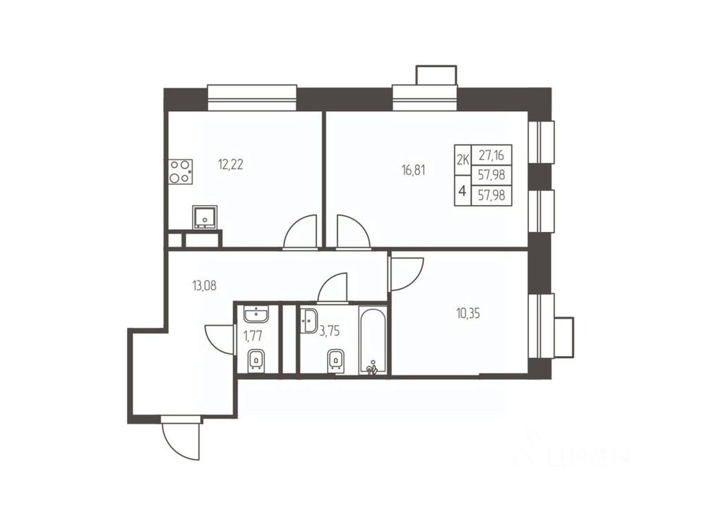 1-BD Apartment Sale, 58 sq. m. at Novaya Ivanteevka, Zavodskaya ulitsa, Ivanteyevka, Pshkinskiy Urban District, Moscow Region, Russia #1 1-BD Apartment Sale, 58 sq. m. at Novaya Ivanteevka, Zavodskaya ulitsa, Ivanteyevka, Pshkinskiy Urban District, Moscow Region, Russia #1