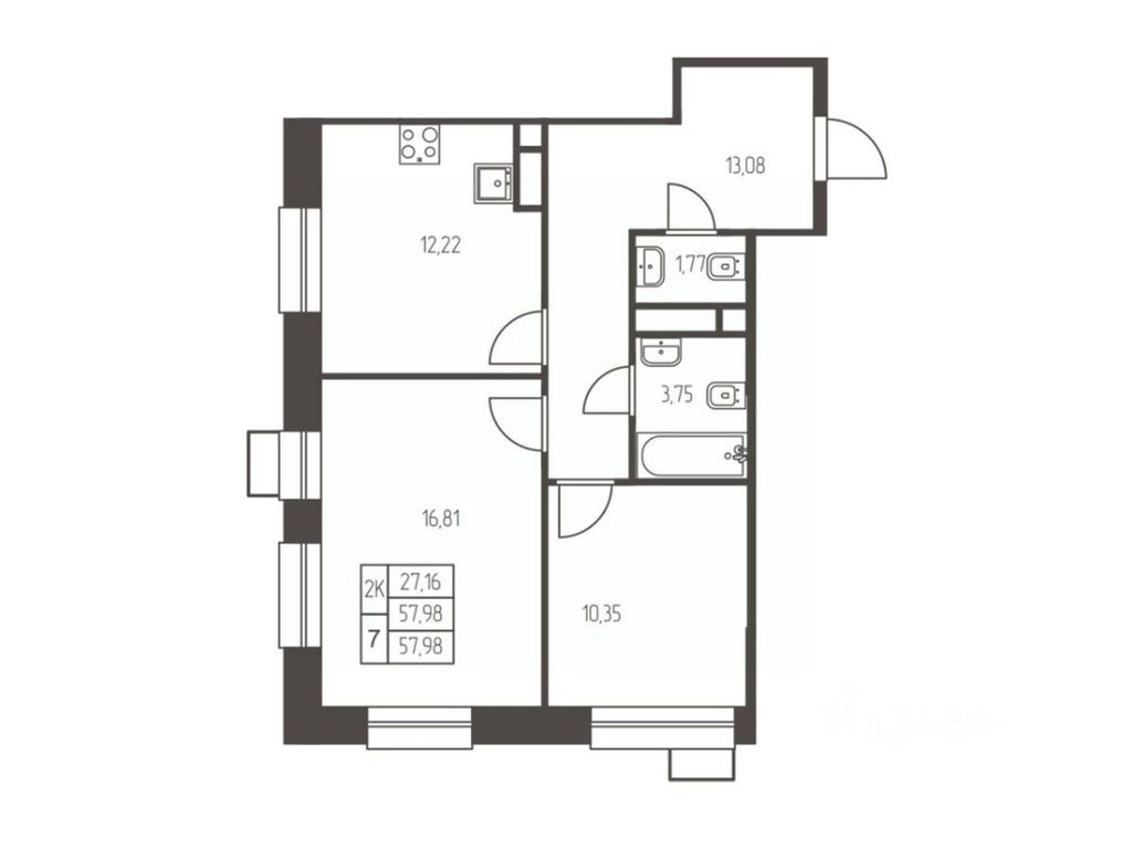 1-BD Apartment Sale, 58 sq. m. at Novaya Ivanteevka, Zavodskaya ulitsa, Ivanteyevka, Pshkinskiy Urban District, Moscow Region, Russia #1 1-BD Apartment Sale, 58 sq. m. at Novaya Ivanteevka, Zavodskaya ulitsa, Ivanteyevka, Pshkinskiy Urban District, Moscow Region, Russia #1