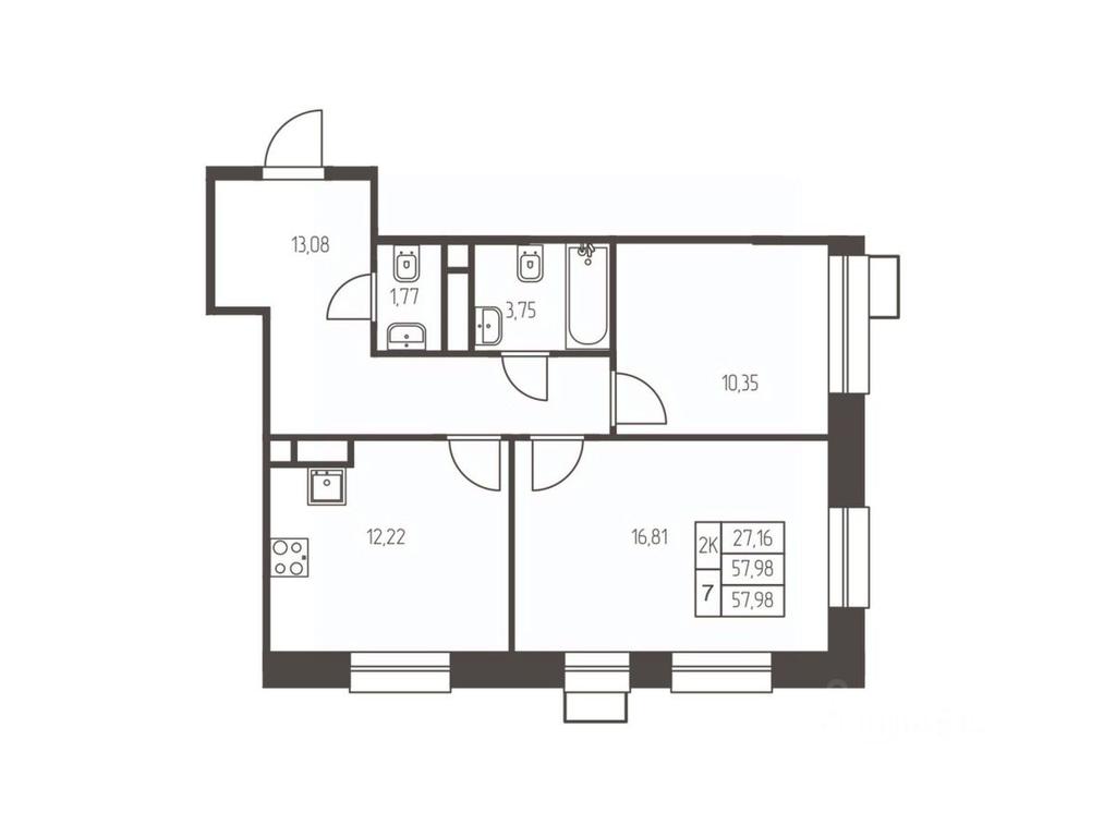 1-BD Apartment Sale, 58 sq. m. at Novaya Ivanteevka, Zavodskaya ulitsa, Ivanteyevka, Pshkinskiy Urban District, Moscow Region, Russia #1 1-BD Apartment Sale, 58 sq. m. at Novaya Ivanteevka, Zavodskaya ulitsa, Ivanteyevka, Pshkinskiy Urban District, Moscow Region, Russia #1