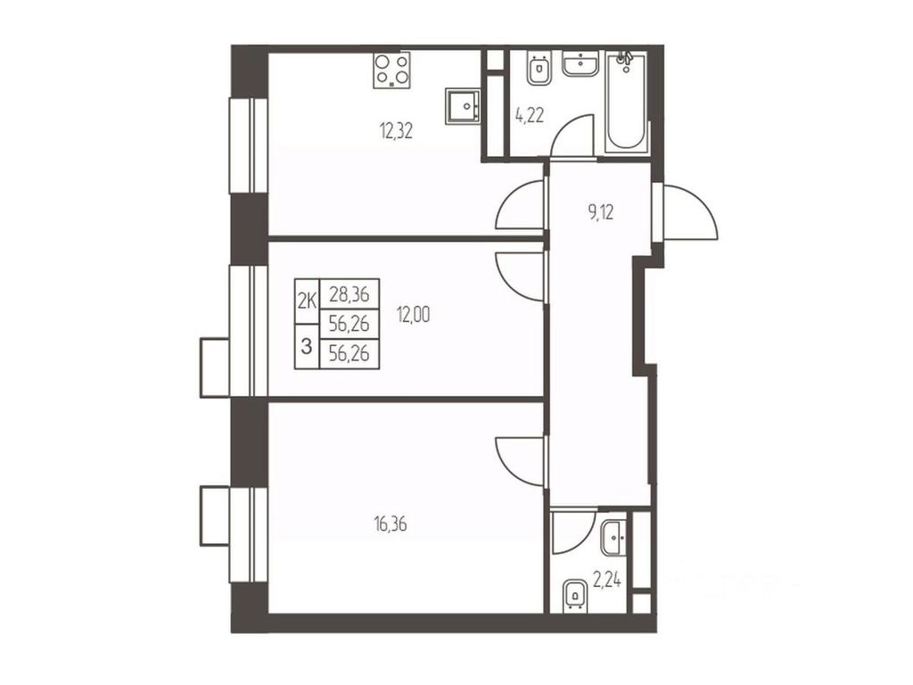 1-BD Apartment Sale, 56.3 sq. m. at Novaya Ivanteevka, Zavodskaya ulitsa, Ivanteyevka, Pshkinskiy Urban District, Moscow Region, Russia #1 1-BD Apartment Sale, 56.3 sq. m. at Novaya Ivanteevka, Zavodskaya ulitsa, Ivanteyevka, Pshkinskiy Urban District, Moscow Region, Russia #1