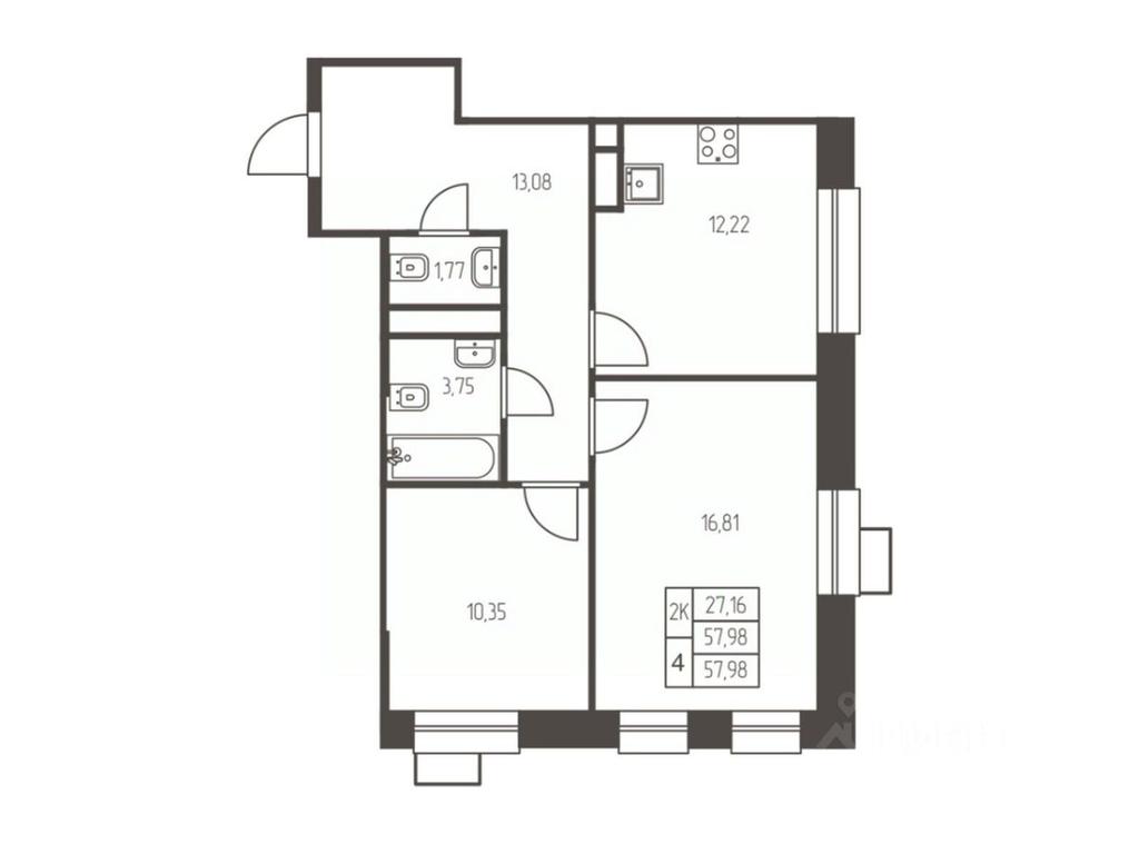 1-BD Apartment Sale, 58 sq. m. at Novaya Ivanteevka, Zavodskaya ulitsa, Ivanteyevka, Pshkinskiy Urban District, Moscow Region, Russia #1 1-BD Apartment Sale, 58 sq. m. at Novaya Ivanteevka, Zavodskaya ulitsa, Ivanteyevka, Pshkinskiy Urban District, Moscow Region, Russia #1
