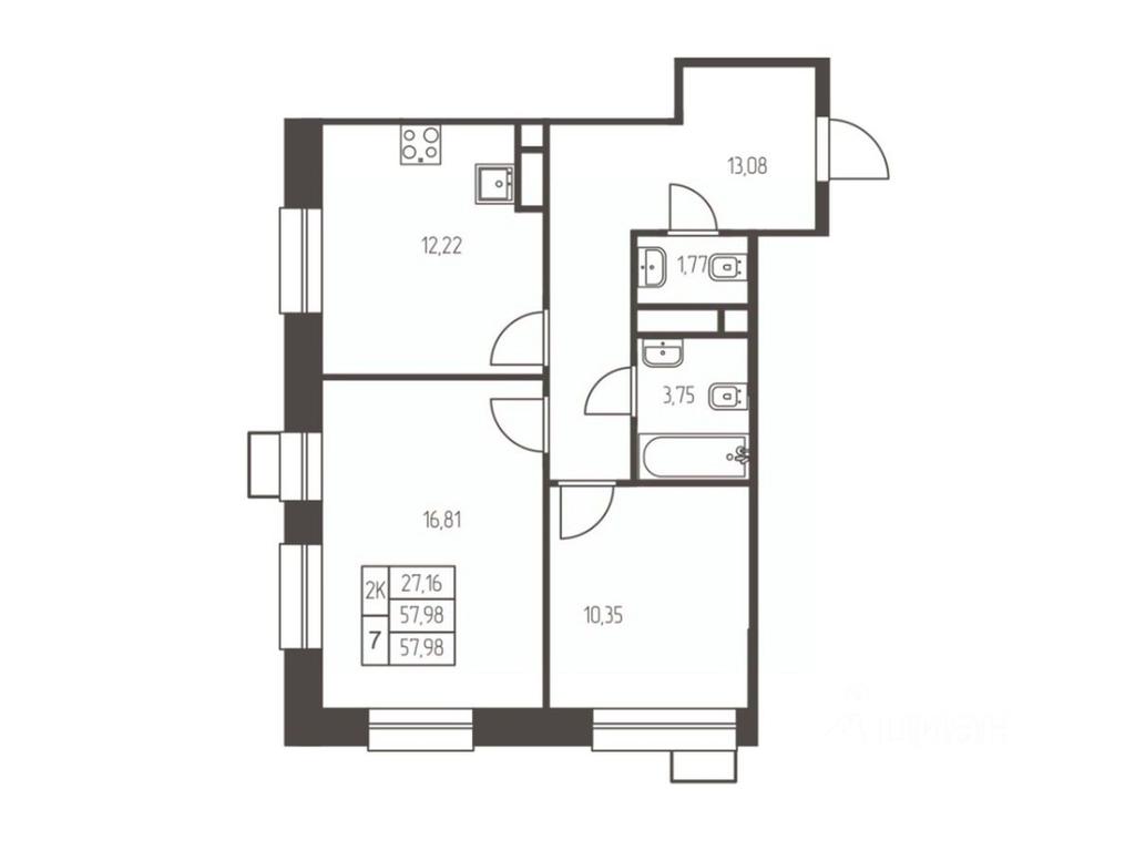 1-BD Apartment Sale, 58 sq. m. at Novaya Ivanteevka, Zavodskaya ulitsa, Ivanteyevka, Pshkinskiy Urban District, Moscow Region, Russia #1 1-BD Apartment Sale, 58 sq. m. at Novaya Ivanteevka, Zavodskaya ulitsa, Ivanteyevka, Pshkinskiy Urban District, Moscow Region, Russia #1