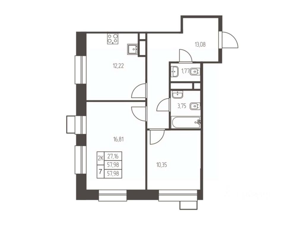 1-BD Apartment Sale, 58 sq. m. at Novaya Ivanteevka, Zavodskaya ulitsa, Ivanteyevka, Pshkinskiy Urban District, Moscow Region, Russia #1 1-BD Apartment Sale, 58 sq. m. at Novaya Ivanteevka, Zavodskaya ulitsa, Ivanteyevka, Pshkinskiy Urban District, Moscow Region, Russia #1
