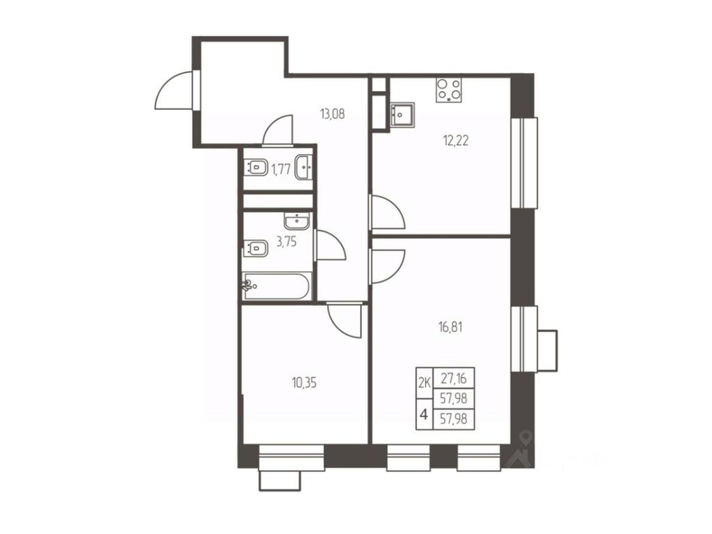 1-BD Apartment Sale, 58 sq. m. at Novaya Ivanteevka, Zavodskaya ulitsa, Ivanteyevka, Pshkinskiy Urban District, Moscow Region, Russia #1 1-BD Apartment Sale, 58 sq. m. at Novaya Ivanteevka, Zavodskaya ulitsa, Ivanteyevka, Pshkinskiy Urban District, Moscow Region, Russia #1
