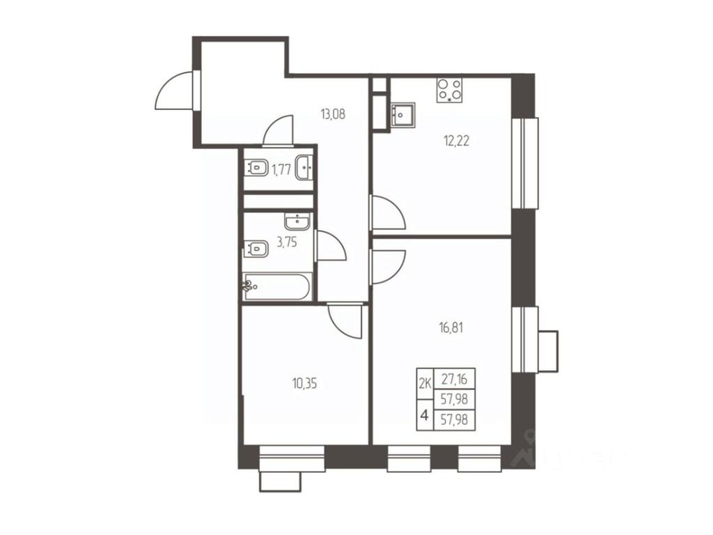 1-BD Apartment Sale, 58 sq. m. at Novaya Ivanteevka, Zavodskaya ulitsa, Ivanteyevka, Pshkinskiy Urban District, Moscow Region, Russia #1 1-BD Apartment Sale, 58 sq. m. at Novaya Ivanteevka, Zavodskaya ulitsa, Ivanteyevka, Pshkinskiy Urban District, Moscow Region, Russia #1