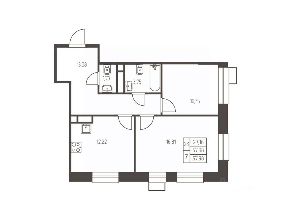 1-BD Apartment Sale, 58 sq. m. at Novaya Ivanteevka, Zavodskaya ulitsa, Ivanteyevka, Pshkinskiy Urban District, Moscow Region, Russia #1 1-BD Apartment Sale, 58 sq. m. at Novaya Ivanteevka, Zavodskaya ulitsa, Ivanteyevka, Pshkinskiy Urban District, Moscow Region, Russia #1