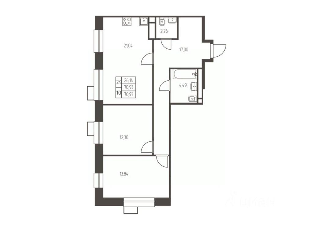 1-BD Apartment Sale, 70.9 sq. m. at Novaya Ivanteevka, Zavodskaya ulitsa, Ivanteyevka, Pshkinskiy Urban District, Moscow Region, Russia #1 1-BD Apartment Sale, 70.9 sq. m. at Novaya Ivanteevka, Zavodskaya ulitsa, Ivanteyevka, Pshkinskiy Urban District, Moscow Region, Russia #1