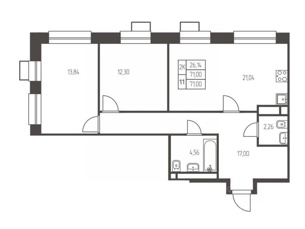 1-BD Apartment Sale, 71 sq. m. at Novaya Ivanteevka, Zavodskaya ulitsa, Ivanteyevka, Pshkinskiy Urban District, Moscow Region, Russia #1
