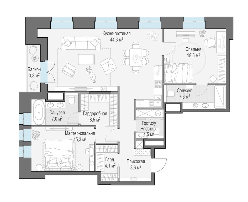 Продажа 1-комн. квартиры, 119,5 м² в ЖК «Клубный дом «Чистые Пруды»», Потаповский переулок, 5с4, Москва, Россия #1