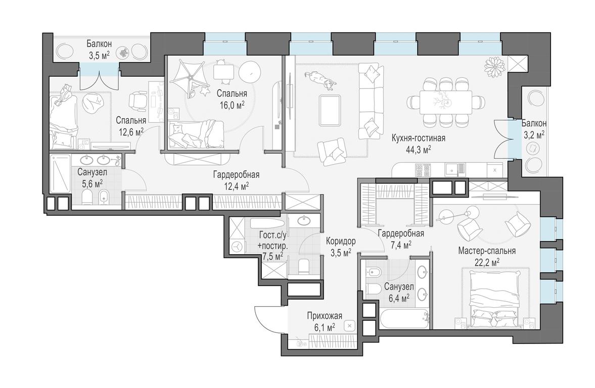 2-BD Apartment Sale, 148.5平方米 at Chistye Prudy, Potapovsky Lane, 5с4, Moscow, Russia #1 2-BD Apartment Sale, 148.5平方米 at Chistye Prudy, Potapovsky Lane, 5с4, Moscow, Russia #1