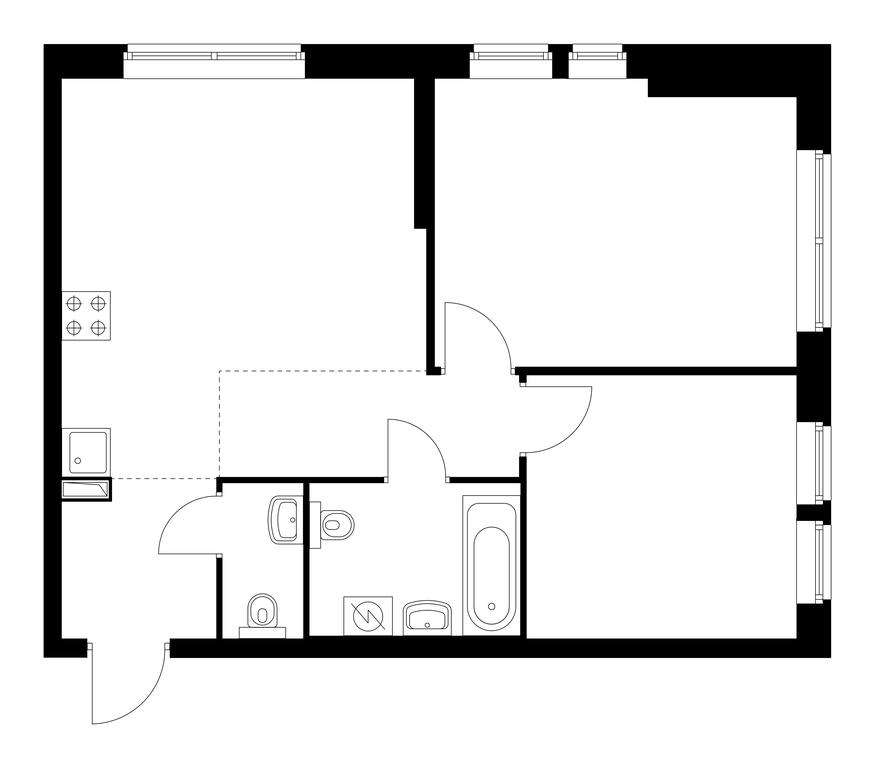 2-BD Apartment Sale, 57.8 sq. m. at Kronshtadtskiy 9, Kronshtadtsky Boulevard, 9с21, Moscow, Russia #1 2-BD Apartment Sale, 57.8 sq. m. at Kronshtadtskiy 9, Kronshtadtsky Boulevard, 9с21, Moscow, Russia #1