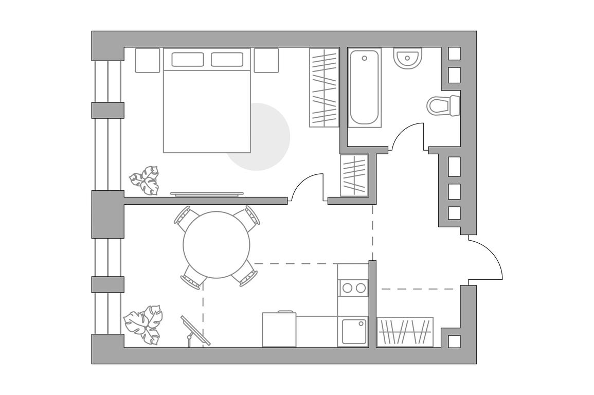 1-BD Apartment Sale, 40.59平方米 at MYPRIORITY Paveletskaya, Dubininskaya Street, 17с2, Moscow, Russia #1