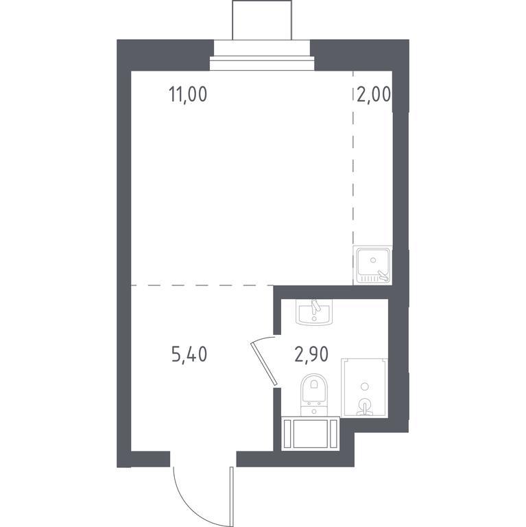 Apartment Sale, 20.9 sq. m. at Liubertsy, ulitsa Kamova, 5к1, Lyubertsy, Moscow Region, Russia #1