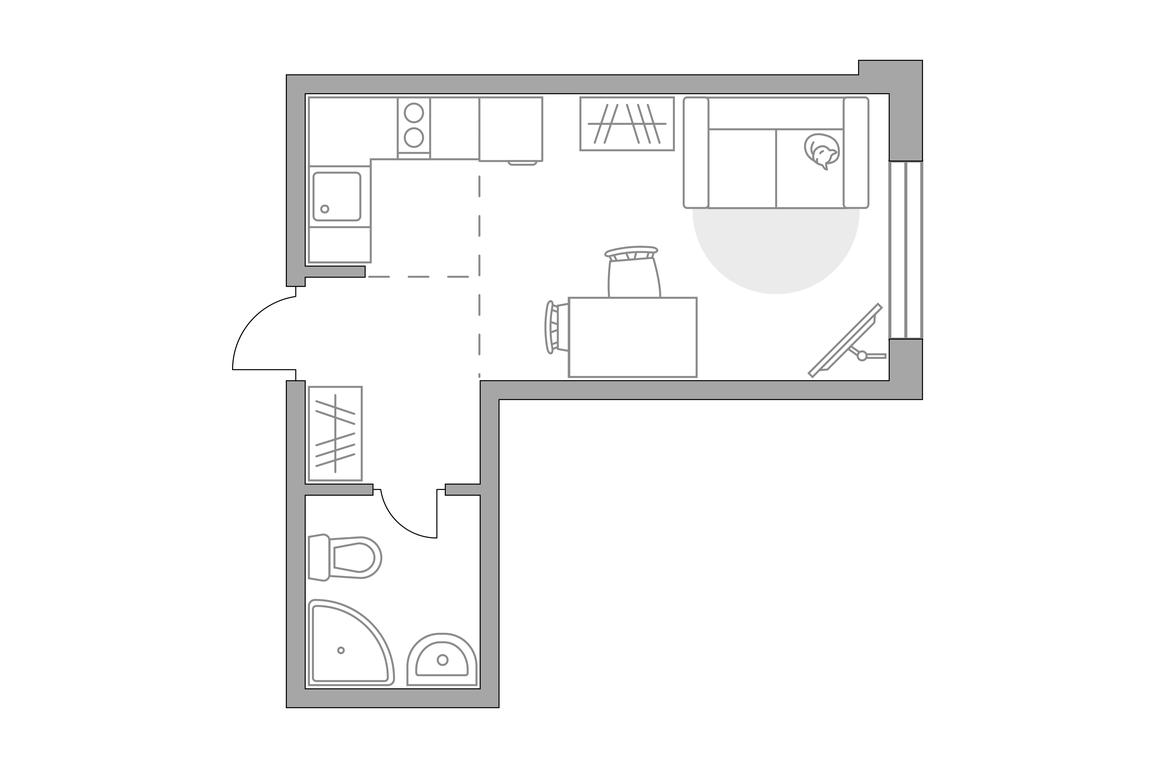 Apartment Sale, 21.23 sq. m. at Anikeevskiy, ulitsa Sergeya Zhadobkina, 1, selo Nikolo-Uryupino, Krasnogorsk City District, Moscow Region, Russia #1