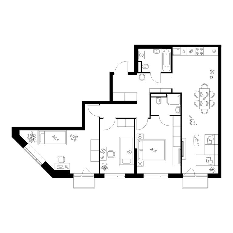 3-BD Apartment Sale, 84.4 sq. m. at Losinoostrovskiy Park, Otkrytoye Highway, 18Ас11, Moscow, Russia #1 3-BD Apartment Sale, 84.4 sq. m. at Losinoostrovskiy Park, Otkrytoye Highway, 18Ас11, Moscow, Russia #1