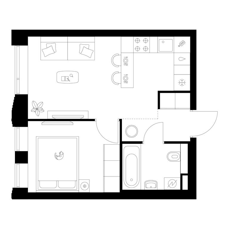 1-BD Apartment Sale, 32.8 sq. m. at Losinoostrovskiy Park, Otkrytoye Highway, 18Ас11, Moscow, Russia #1 1-BD Apartment Sale, 32.8 sq. m. at Losinoostrovskiy Park, Otkrytoye Highway, 18Ас11, Moscow, Russia #1