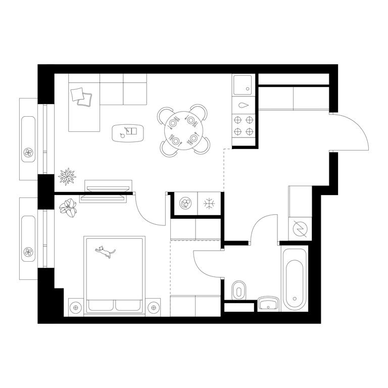 1-BD Apartment Sale, 39.8 sq. m. at Losinoostrovskiy Park, Otkrytoye Highway, 18Ас11, Moscow, Russia #1 1-BD Apartment Sale, 39.8 sq. m. at Losinoostrovskiy Park, Otkrytoye Highway, 18Ас11, Moscow, Russia #1