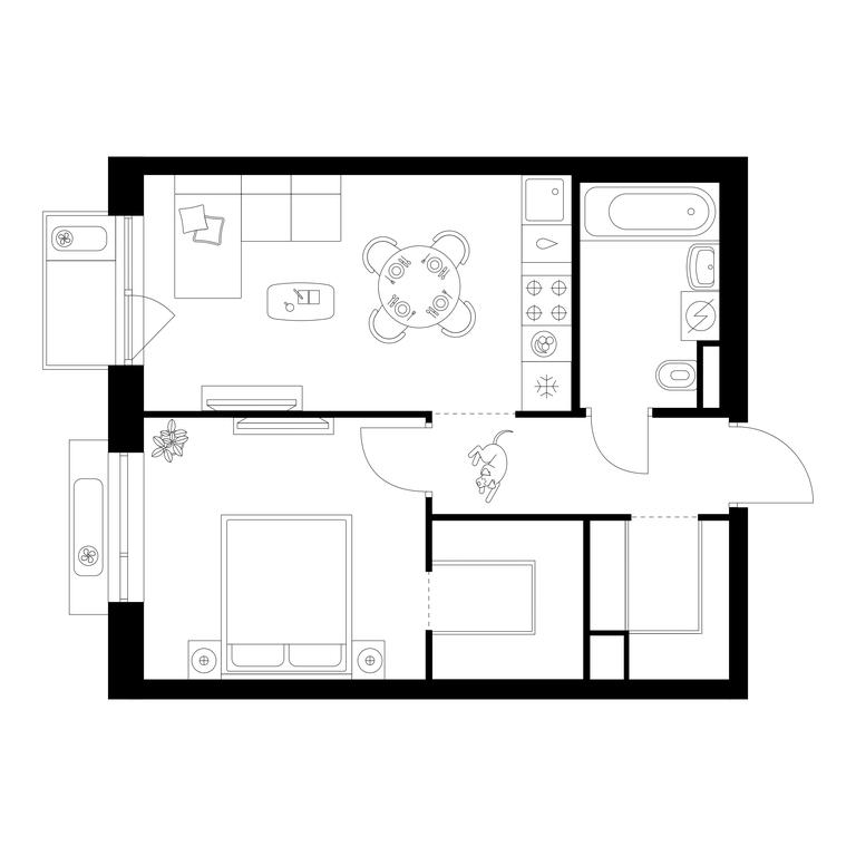 1-BD Apartment Sale, 41 sq. m. at Losinoostrovskiy Park, Otkrytoye Highway, 18Ас11, Moscow, Russia #1 1-BD Apartment Sale, 41 sq. m. at Losinoostrovskiy Park, Otkrytoye Highway, 18Ас11, Moscow, Russia #1