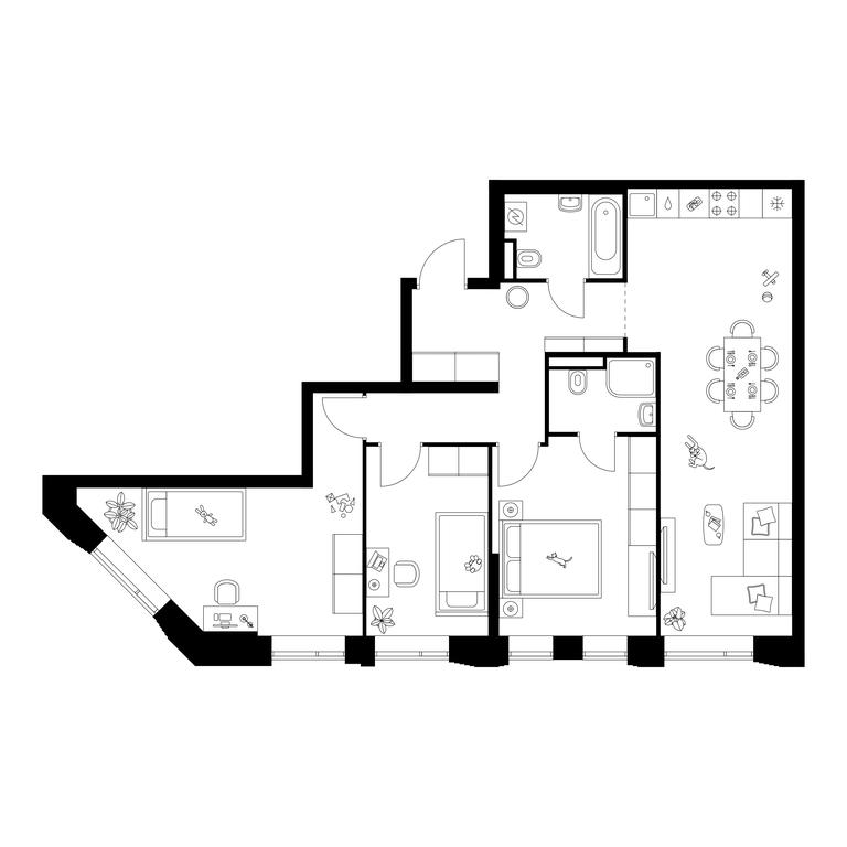 3-BD Apartment Sale, 82.2 sq. m. at Losinoostrovskiy Park, Otkrytoye Highway, 18Ас11, Moscow, Russia #1 3-BD Apartment Sale, 82.2 sq. m. at Losinoostrovskiy Park, Otkrytoye Highway, 18Ас11, Moscow, Russia #1