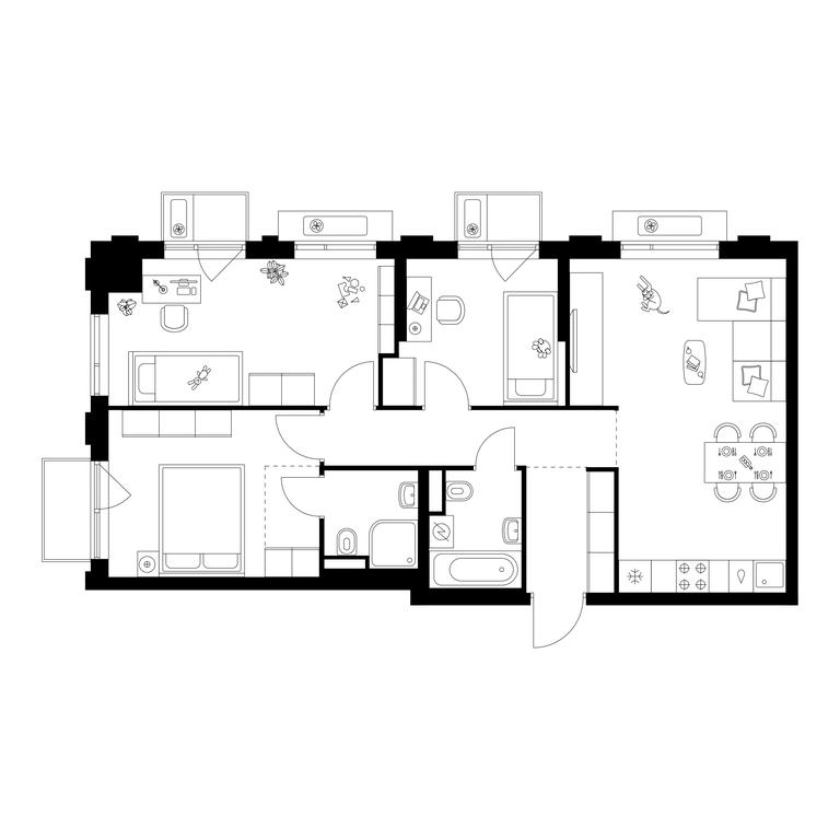 3-BD Apartment Sale, 72 sq. m. at Losinoostrovskiy Park, Otkrytoye Highway, 18Ас11, Moscow, Russia #1 3-BD Apartment Sale, 72 sq. m. at Losinoostrovskiy Park, Otkrytoye Highway, 18Ас11, Moscow, Russia #1