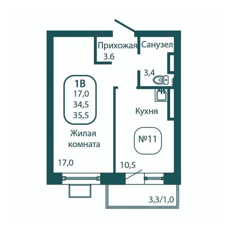 Apartment Sale, 35.5 sq. m. at Andreevka LIFE, Georgievskoe Highway, Moscow Region, Russia #1 Apartment Sale, 35.5 sq. m. at Andreevka LIFE, Georgievskoe Highway, Moscow Region, Russia #1