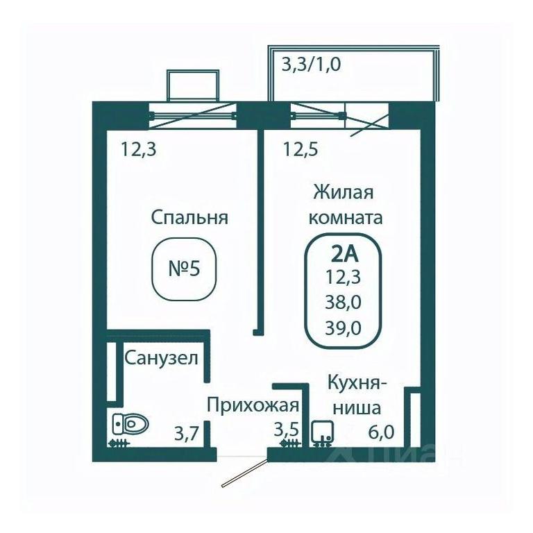 Apartment Sale, 39 sq. m. at Andreevka LIFE, Georgievskoe Highway, Moscow Region, Russia #1 Apartment Sale, 39 sq. m. at Andreevka LIFE, Georgievskoe Highway, Moscow Region, Russia #1