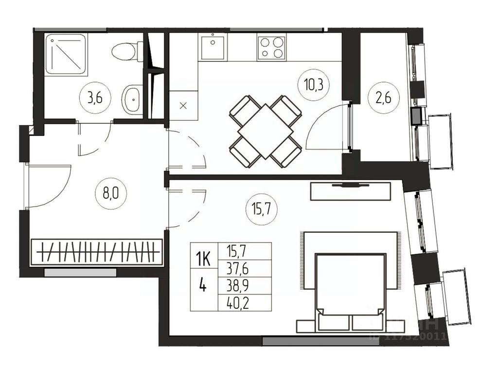 Apartment Sale, 38.9 sq. m. at Premium, ulitsa Turgeneva, Pushkino, Moscow Region, Russia #1 Apartment Sale, 38.9 sq. m. at Premium, ulitsa Turgeneva, Pushkino, Moscow Region, Russia #1