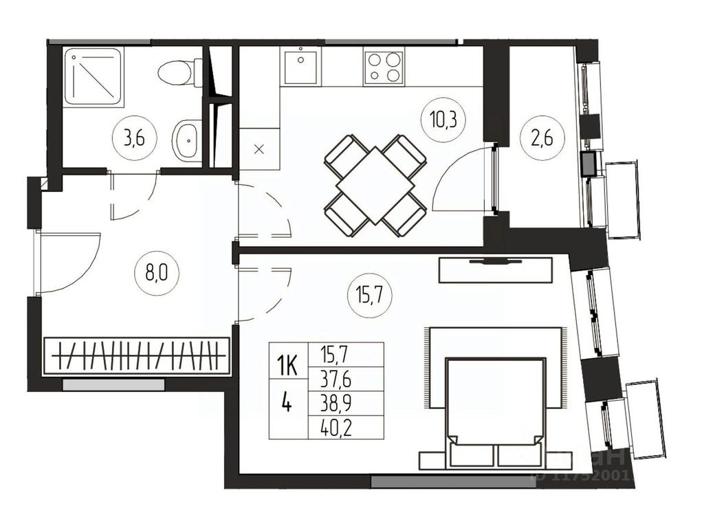 Apartment Sale, 38.9 sq. m. at Premium, ulitsa Turgeneva, Pushkino, Moscow Region, Russia #1 Apartment Sale, 38.9 sq. m. at Premium, ulitsa Turgeneva, Pushkino, Moscow Region, Russia #1