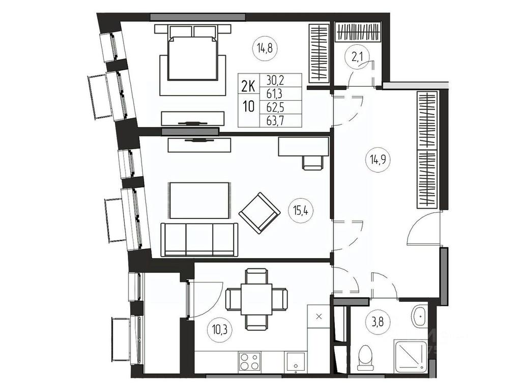 1-BD Apartment Sale, 62.5 sq. m. at Premium, ulitsa Turgeneva, Pushkino, Moscow Region, Russia #1 1-BD Apartment Sale, 62.5 sq. m. at Premium, ulitsa Turgeneva, Pushkino, Moscow Region, Russia #1