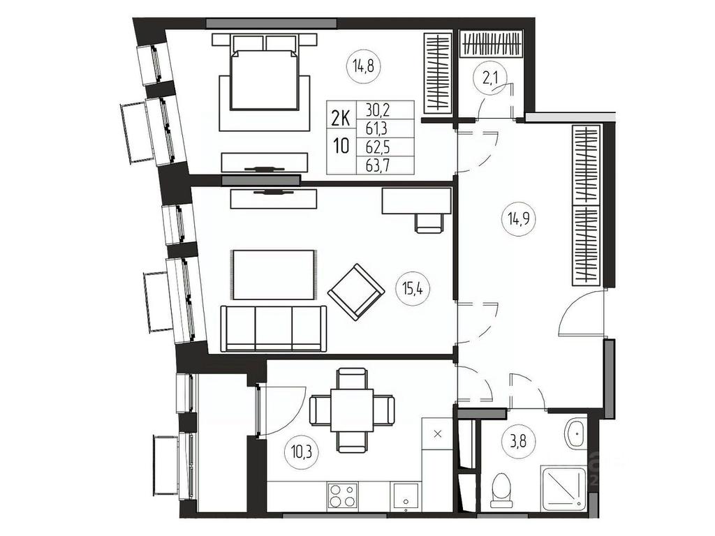 1-BD Apartment Sale, 62.5 sq. m. at Premium, ulitsa Turgeneva, Pushkino, Moscow Region, Russia #1 1-BD Apartment Sale, 62.5 sq. m. at Premium, ulitsa Turgeneva, Pushkino, Moscow Region, Russia #1