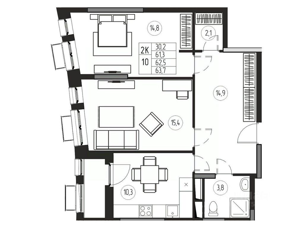 1-BD Apartment Sale, 62.5 sq. m. at Premium, ulitsa Turgeneva, Pushkino, Moscow Region, Russia #1 1-BD Apartment Sale, 62.5 sq. m. at Premium, ulitsa Turgeneva, Pushkino, Moscow Region, Russia #1