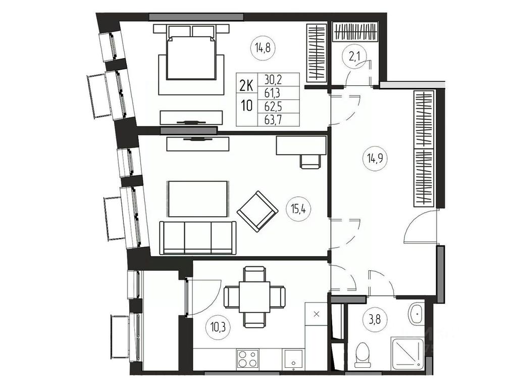 1-BD Apartment Sale, 62.5 sq. m. at Premium, ulitsa Turgeneva, Pushkino, Moscow Region, Russia #1 1-BD Apartment Sale, 62.5 sq. m. at Premium, ulitsa Turgeneva, Pushkino, Moscow Region, Russia #1