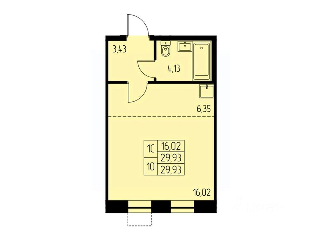 Apartment Sale, 29.9平方米 at Dom na Studencheskom, Studencheskiy proyezd, Ivanteyevka, Pshkinskiy Urban District, Moscow Region, Russia #1 Apartment Sale, 29.9平方米 at Dom na Studencheskom, Studencheskiy proyezd, Ivanteyevka, Pshkinskiy Urban District, Moscow Region, Russia #1