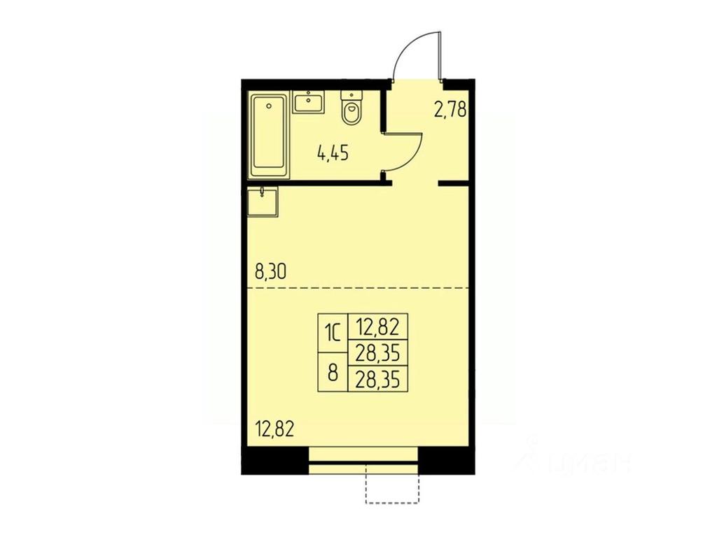 Apartment Sale, 28.4平方米 at Dom na Studencheskom, Studencheskiy proyezd, Ivanteyevka, Pshkinskiy Urban District, Moscow Region, Russia #1 Apartment Sale, 28.4平方米 at Dom na Studencheskom, Studencheskiy proyezd, Ivanteyevka, Pshkinskiy Urban District, Moscow Region, Russia #1