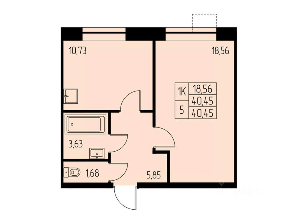Apartment Sale, 40.5平方米 at Dom na Studencheskom, Studencheskiy proyezd, Ivanteyevka, Pshkinskiy Urban District, Moscow Region, Russia #1 Apartment Sale, 40.5平方米 at Dom na Studencheskom, Studencheskiy proyezd, Ivanteyevka, Pshkinskiy Urban District, Moscow Region, Russia #1