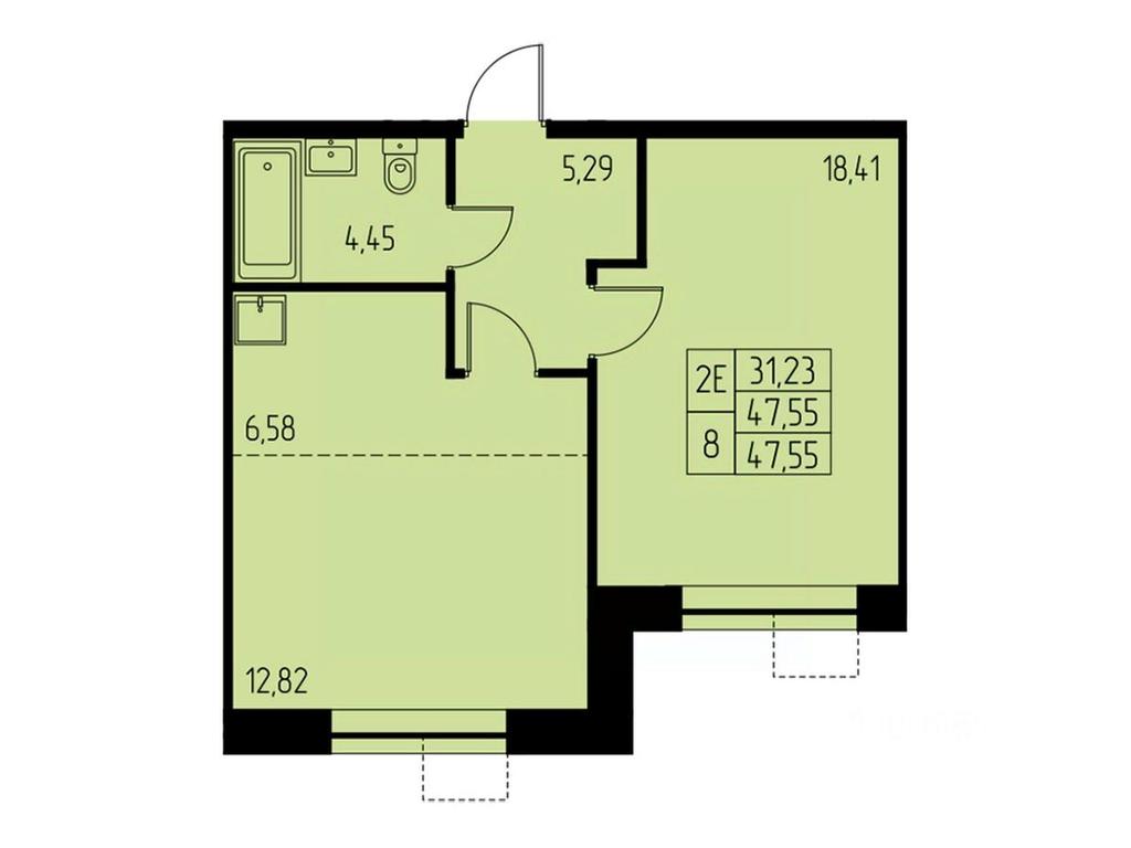 1-BD Apartment Sale, 47.6平方米 at Dom na Studencheskom, Studencheskiy proyezd, Ivanteyevka, Pshkinskiy Urban District, Moscow Region, Russia #1 1-BD Apartment Sale, 47.6平方米 at Dom na Studencheskom, Studencheskiy proyezd, Ivanteyevka, Pshkinskiy Urban District, Moscow Region, Russia #1