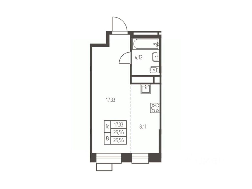 Apartment Sale, 29.6 sq. m. at Novaya Ivanteevka, Zavodskaya ulitsa, Ivanteyevka, Pshkinskiy Urban District, Moscow Region, Russia #1 Apartment Sale, 29.6 sq. m. at Novaya Ivanteevka, Zavodskaya ulitsa, Ivanteyevka, Pshkinskiy Urban District, Moscow Region, Russia #1