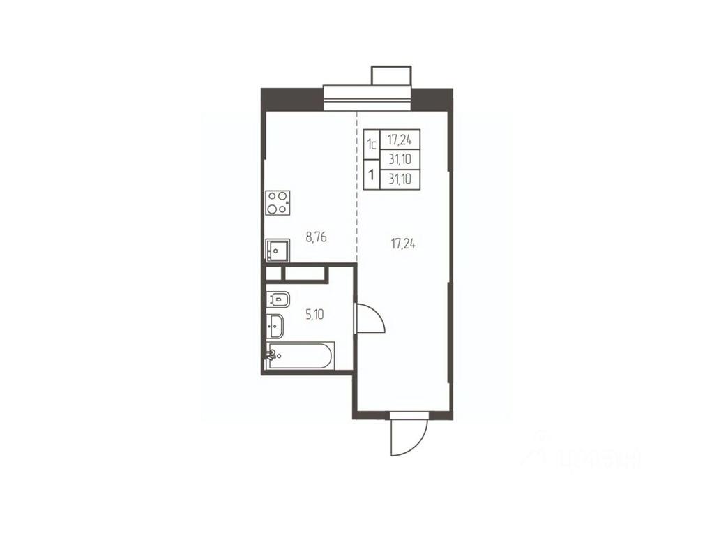 Apartment Sale, 31.1 sq. m. at Novaya Ivanteevka, Zavodskaya ulitsa, Ivanteyevka, Pshkinskiy Urban District, Moscow Region, Russia #1 Apartment Sale, 31.1 sq. m. at Novaya Ivanteevka, Zavodskaya ulitsa, Ivanteyevka, Pshkinskiy Urban District, Moscow Region, Russia #1
