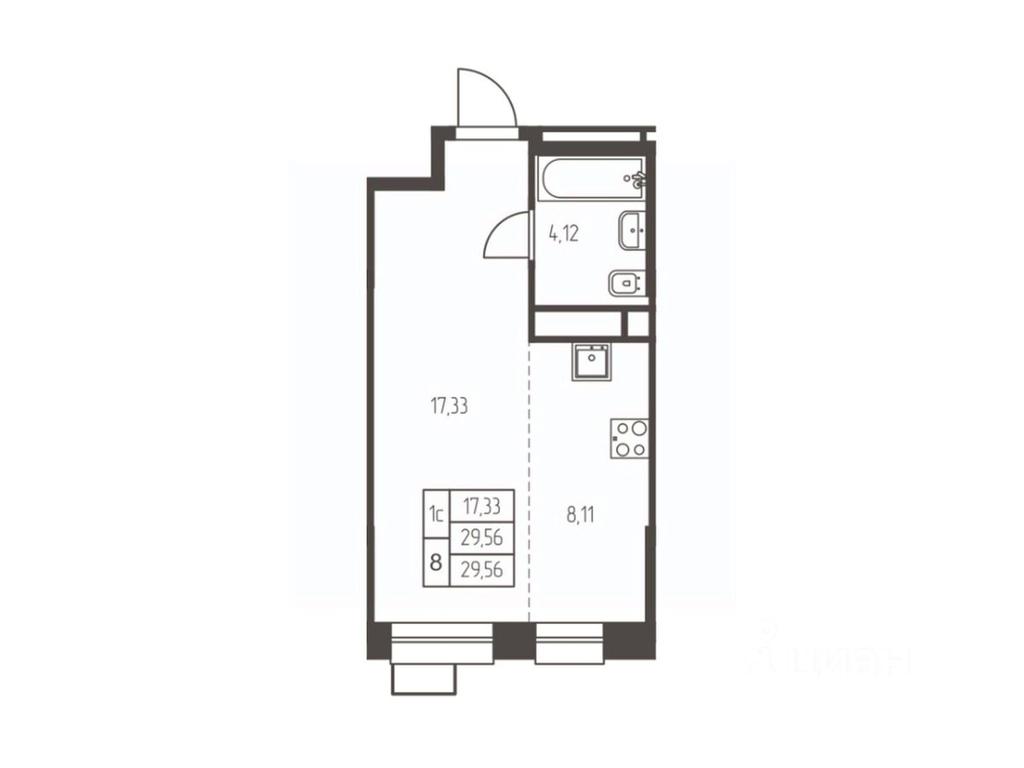 Apartment Sale, 29.6 sq. m. at Novaya Ivanteevka, Zavodskaya ulitsa, Ivanteyevka, Pshkinskiy Urban District, Moscow Region, Russia #1 Apartment Sale, 29.6 sq. m. at Novaya Ivanteevka, Zavodskaya ulitsa, Ivanteyevka, Pshkinskiy Urban District, Moscow Region, Russia #1