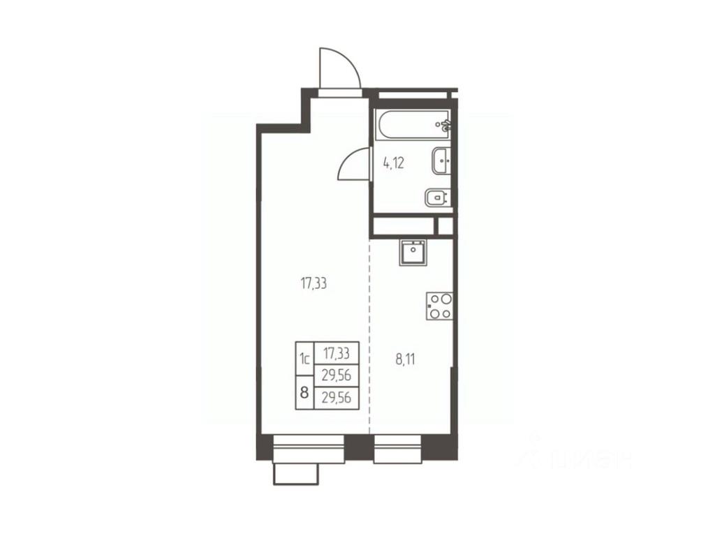 Apartment Sale, 29.6平方米 at Novaya Ivanteevka, Zavodskaya ulitsa, Ivanteyevka, Pshkinskiy Urban District, Moscow Region, Russia #1 Apartment Sale, 29.6平方米 at Novaya Ivanteevka, Zavodskaya ulitsa, Ivanteyevka, Pshkinskiy Urban District, Moscow Region, Russia #1