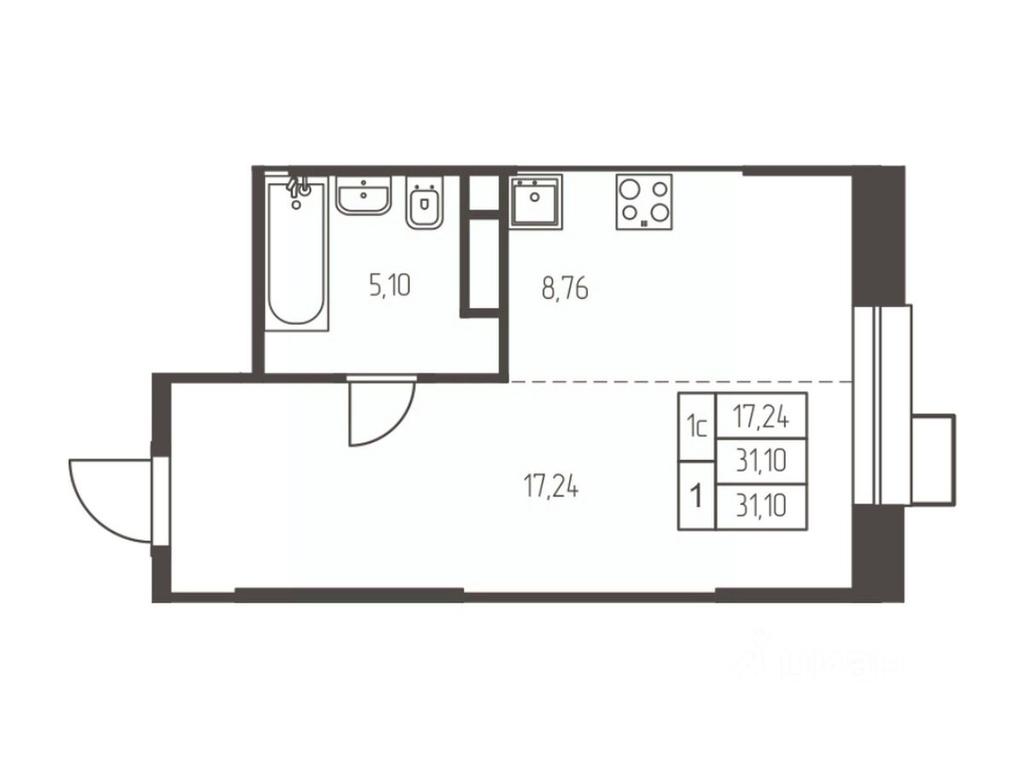 Apartment Sale, 31.1 sq. m. at Novaya Ivanteevka, Zavodskaya ulitsa, Ivanteyevka, Pshkinskiy Urban District, Moscow Region, Russia #1 Apartment Sale, 31.1 sq. m. at Novaya Ivanteevka, Zavodskaya ulitsa, Ivanteyevka, Pshkinskiy Urban District, Moscow Region, Russia #1