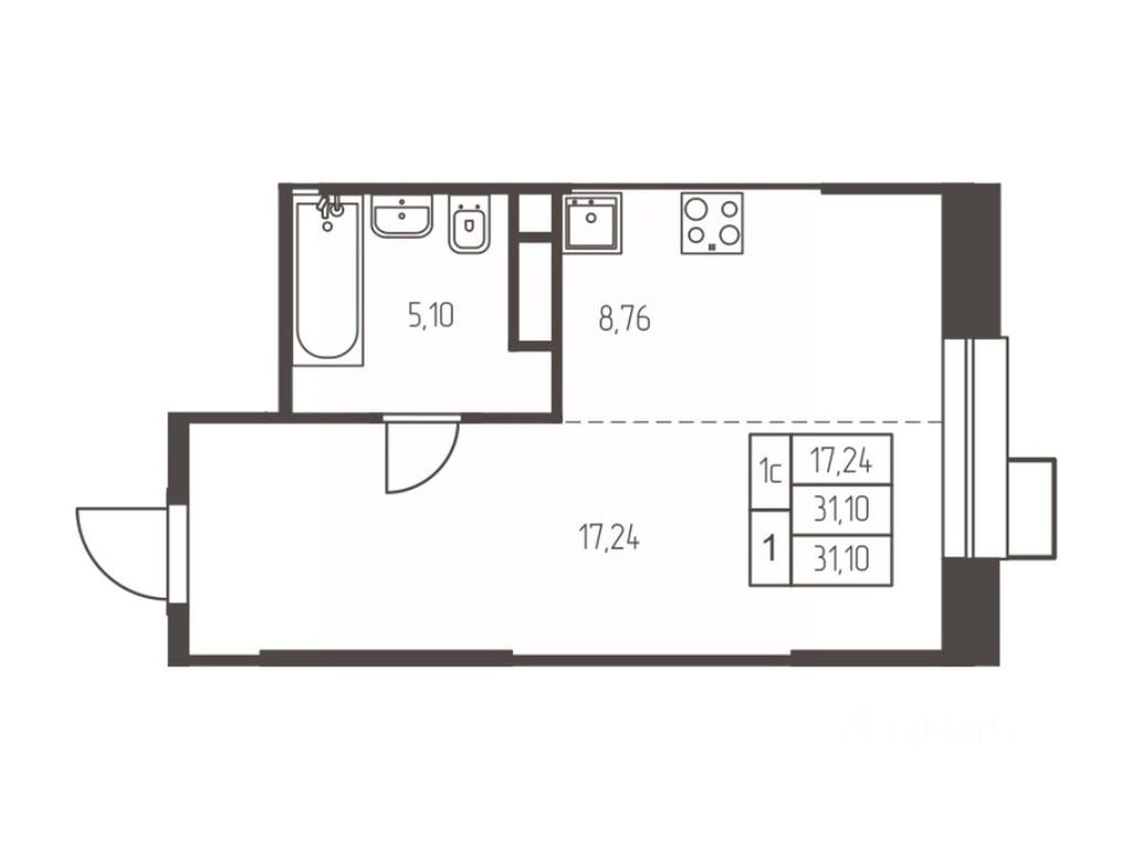 Apartment Sale, 31.1 sq. m. at Novaya Ivanteevka, Zavodskaya ulitsa, Ivanteyevka, Pshkinskiy Urban District, Moscow Region, Russia #1 Apartment Sale, 31.1 sq. m. at Novaya Ivanteevka, Zavodskaya ulitsa, Ivanteyevka, Pshkinskiy Urban District, Moscow Region, Russia #1