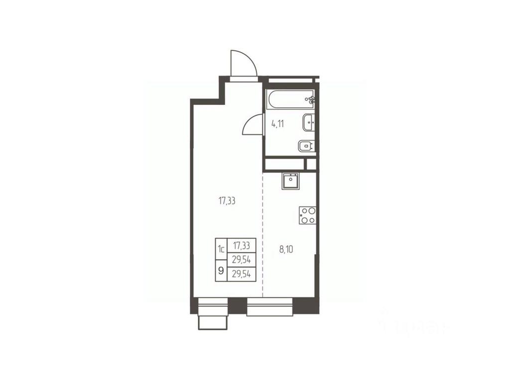 Apartment Sale, 29.5 sq. m. at Novaya Ivanteevka, Zavodskaya ulitsa, Ivanteyevka, Pshkinskiy Urban District, Moscow Region, Russia #1 Apartment Sale, 29.5 sq. m. at Novaya Ivanteevka, Zavodskaya ulitsa, Ivanteyevka, Pshkinskiy Urban District, Moscow Region, Russia #1